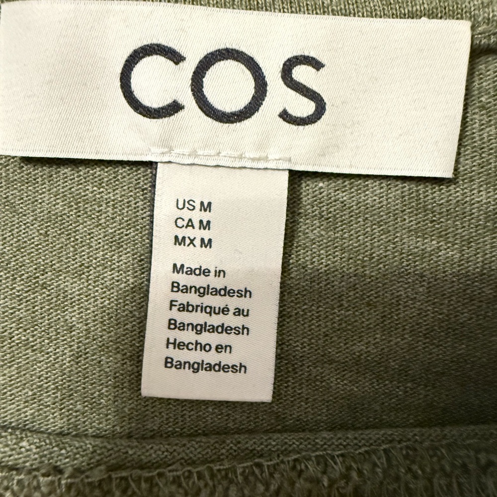 COS women’s green long sleeve